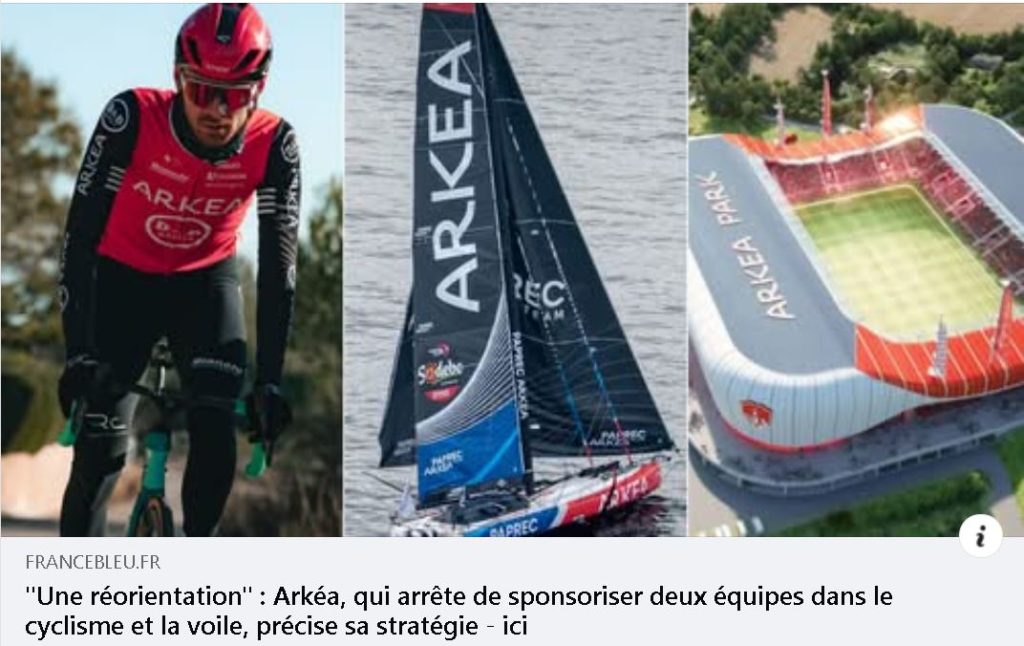 Sponsoring, le Crédit-Mutuel Arkéa réduit la toile…