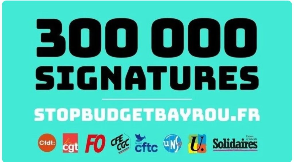 Budget : les sacrifices pour le monde du travail ça suffit !
